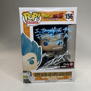 Christopher Sabat SS God SS Vegeta Funko #156 GameStop Exclusive Autograph