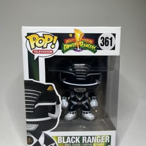 Funko Pop Power Rangers Black Ranger #361 Mighty Morphin TV Show Vaulted MIB