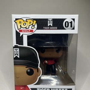 Funko Pop Golf Tiger Woods #01 Iconic PGA Legend Red Shirt Sunday MIB Rare