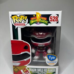 Funko Pop Red Ranger Dragon Shield #528 FYE Exclusive MMPR Vinyl Figure NIB