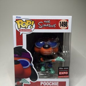 Funko Pop Simpsons Poochie #1498 2024 Entertainment Expo Limited Edition NIB