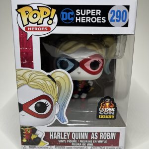 Funko Pop! DC Super Heroes Harley Quinn as Robin #290 La Comic Con Exclusive