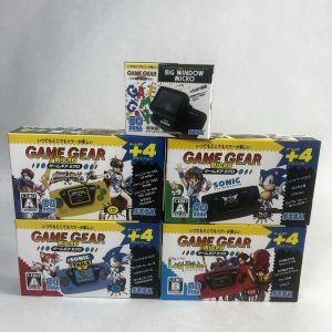 SEGA Game Gear Micro Console Lot + Big Window Micro Accessory Boxed