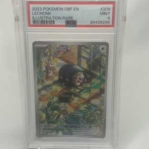 Lechonk Illustration Rare PSA 9 Pokémon Obsidian Flames 209/197