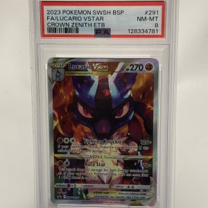 Lucario VSTAR PSA 8 Pokémon Crown Zenith ETB Promo SWSH291