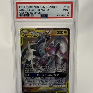Arceus Dialga Palkia GX PSA 9 Pokémon Cosmic Eclipse 156/236
