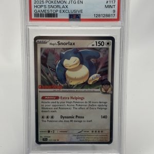 Hop’s Snorlax GameStop Exclusive PSA 9 Pokémon 117/159