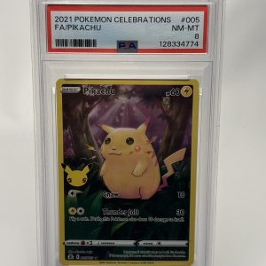 Pikachu Full Art PSA 8 Pokémon Celebrations 005/025