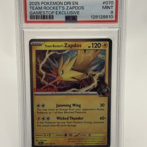 Team Rocket's Zapdos GameStop PSA 9