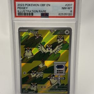 Pidgey Illustration Rare PSA 8
