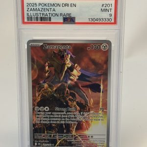 Zamazenta #201 PSA 9 Illustration Rare 2025 Pokémon DRI EN