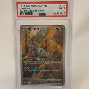 Mimikyu #075 PSA 9 Paldean Fates ETB Promo 2024