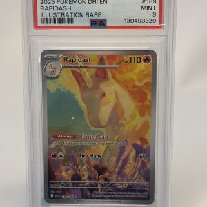 Rapidash #189 PSA 9 Illustration Rare 2025 Pokémon DRI EN