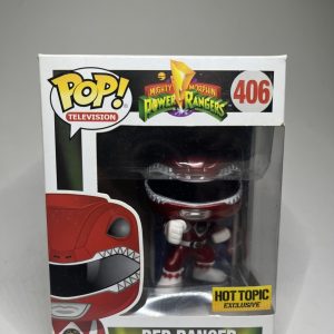 Funko Pop Power Rangers Red Ranger #406 Mighty Morphin Hot Topic Exclusive MIB