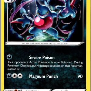 Toxicroak Rare SWSH08: Fusion Strike 166/264 NM