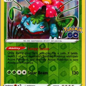 Venusaur Reverse Holo Holo Rare Pokemon GO 003/078 NM