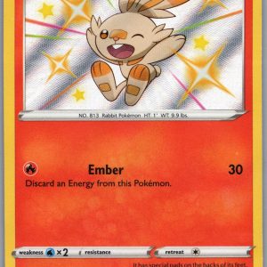 Scorbunny Shiny Holo Rare Shining Fates: Shiny Vault SV015/SV122 NM