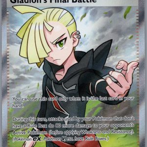 Gladion's Final Battle Holo Ultra Rare ME05: Pitch Black 108/084 NM