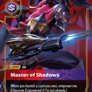 Zed - Master of Shadows Foil Rare Vendetta 143/166 NM