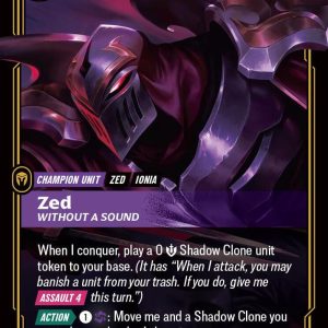 Zed - Without a Sound Foil Rare Vendetta 112/166 NM