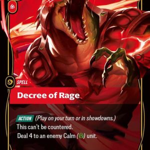 Decree of Rage Foil Rare Vendetta 015/166 NM
