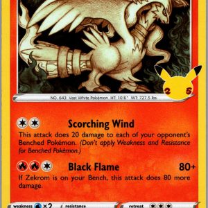 Reshiram Holo Rare Celebrations 002/025 NM