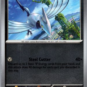 Skarmory Reverse Holo Common ME05: Pitch Black 060/084 NM