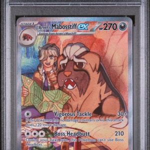 ARVEN'S MABOSSTIFF EX #235 SPECIAL ILLUSTRATION RARE 2025 POKEMON DRI EN PSA 8