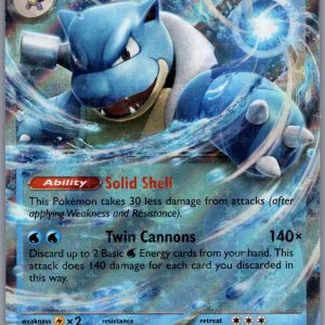 Blastoise ex Holo Double Rare SV: Scarlet & Violet 151 009/165 NM