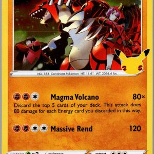 Groudon Holo Rare Celebrations 017/025 NM
