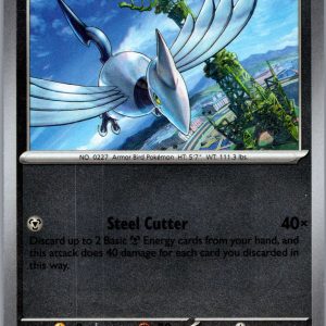 Skarmory Reverse Holo Common ME05: Pitch Black 060/084 NM