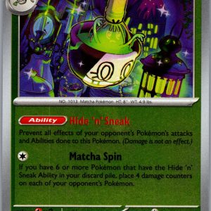 Sinistcha Reverse Holo Uncommon ME05: Pitch Black 006/084 NM