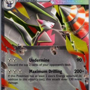Mega Excadrill ex Holo Double Rare ME05: Pitch Black 065/084 NM